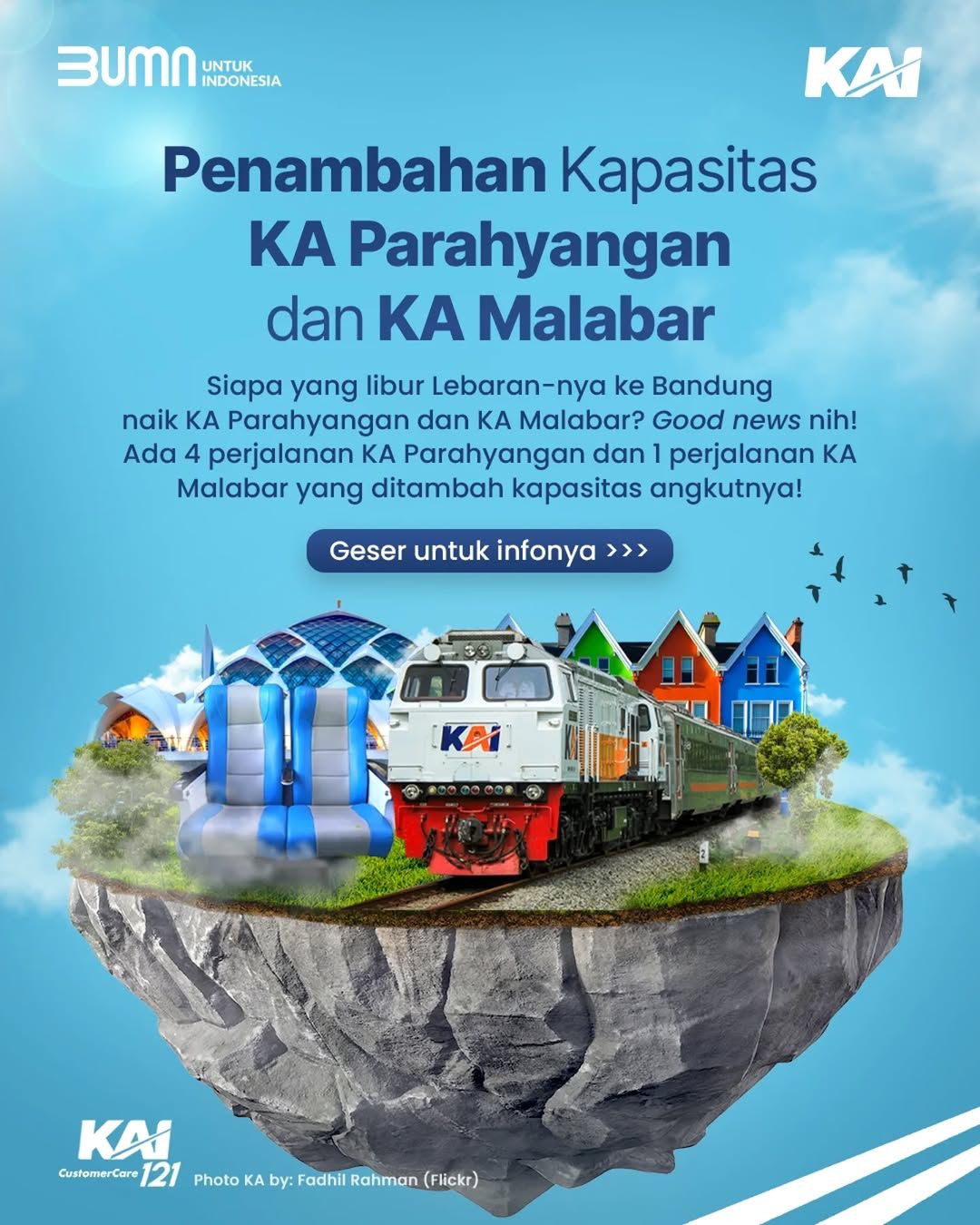 Jelajah Jawa via Jalur Selatan: KA Parahyangan dan Malabar Tawarkan Kapasitas Tambahan